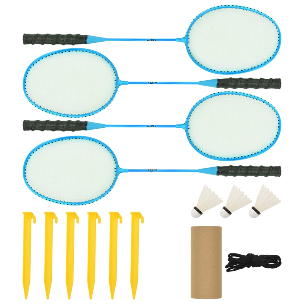 badminton net, yellow and black, 600x155 cm, PE fabric