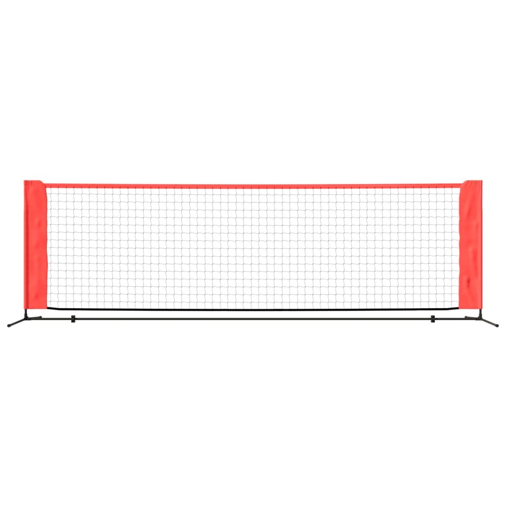 tenisa tīkls, melns, sarkans, 300x100x87 cm, poliesters