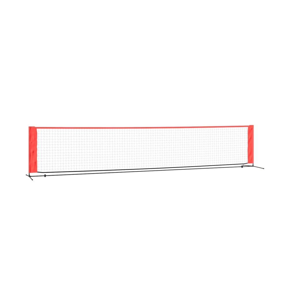 tennis net, black, red, 500x100x87 cm, polyester