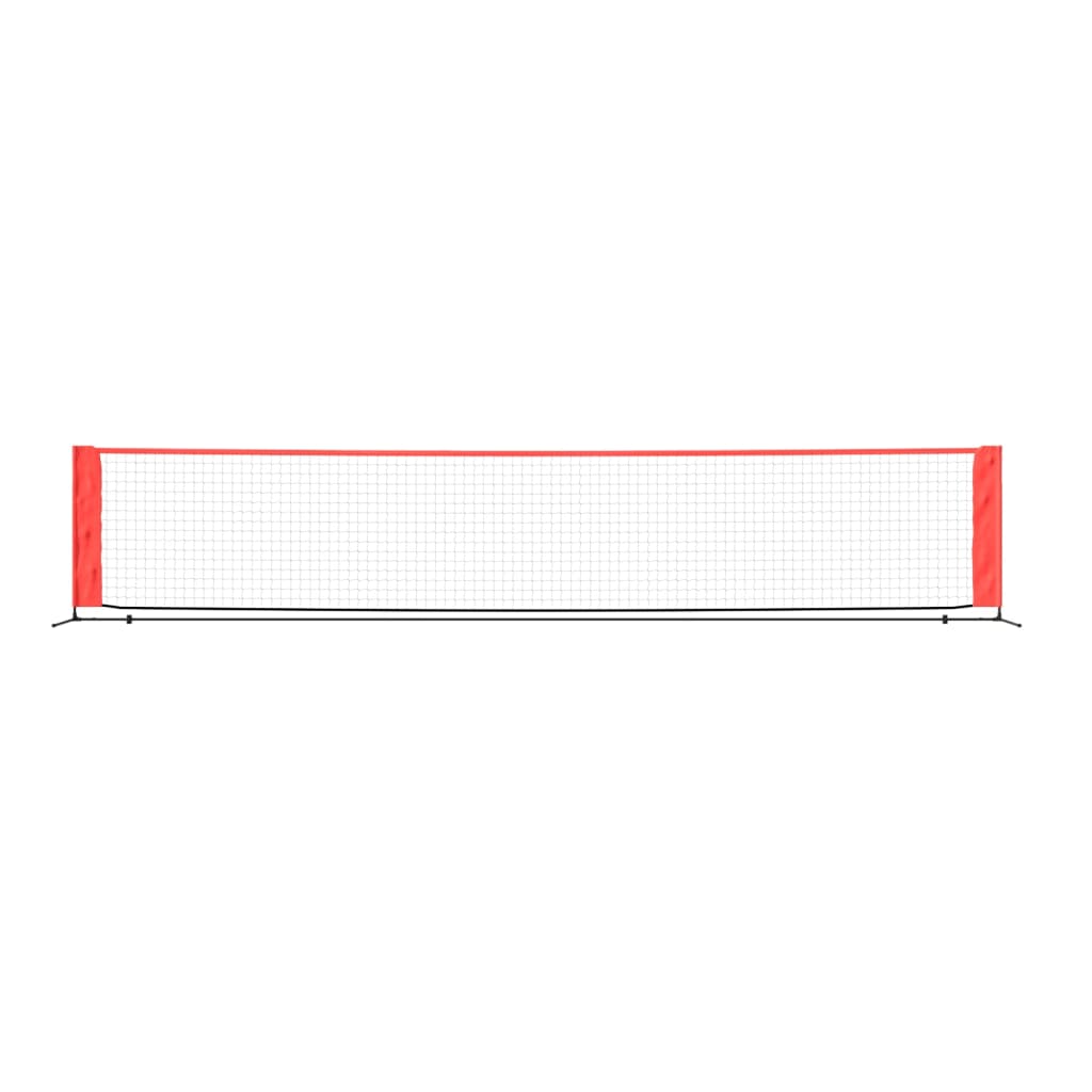 tennis net, black, red, 500x100x87 cm, polyester