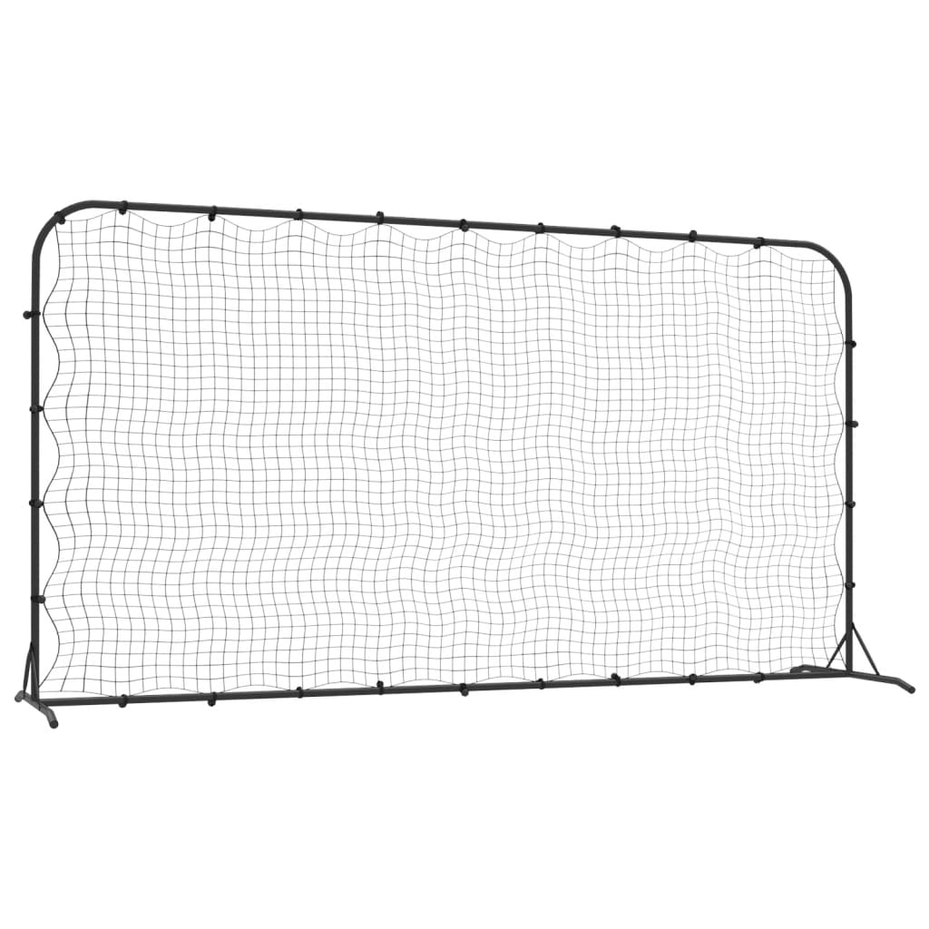 футбольная сетка, черная, 366x90x183 см, HDPE