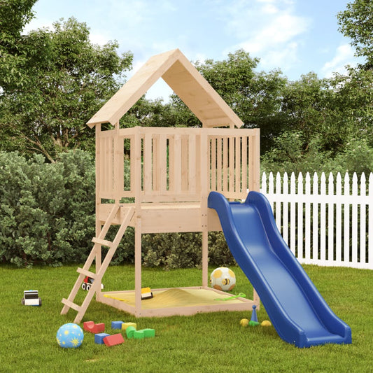 outdoor playground, solid pine wood