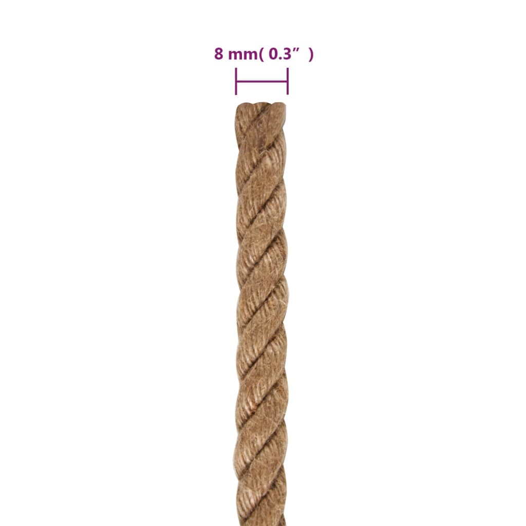 džutas virve, 50 m, 8 mm