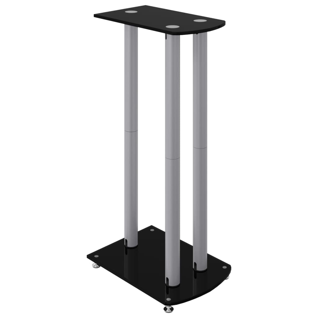 speaker stands, 2 pcs., tempered glass, 3 supports