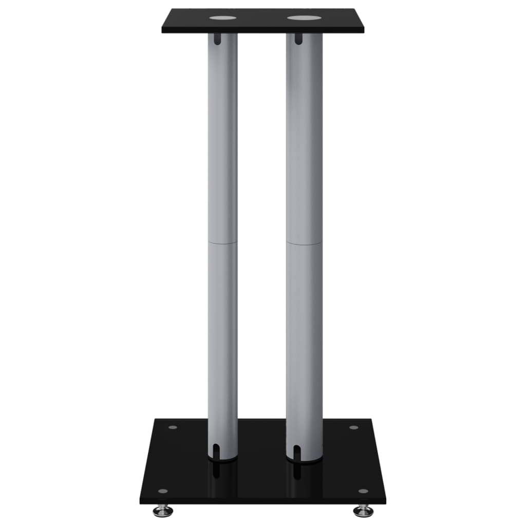 speaker stands, 2 pcs., tempered glass, 2 supports