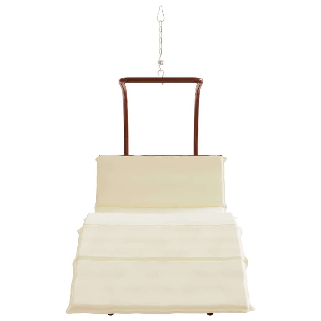 Кресло-качалка с матрасом, ткань, массив тополя