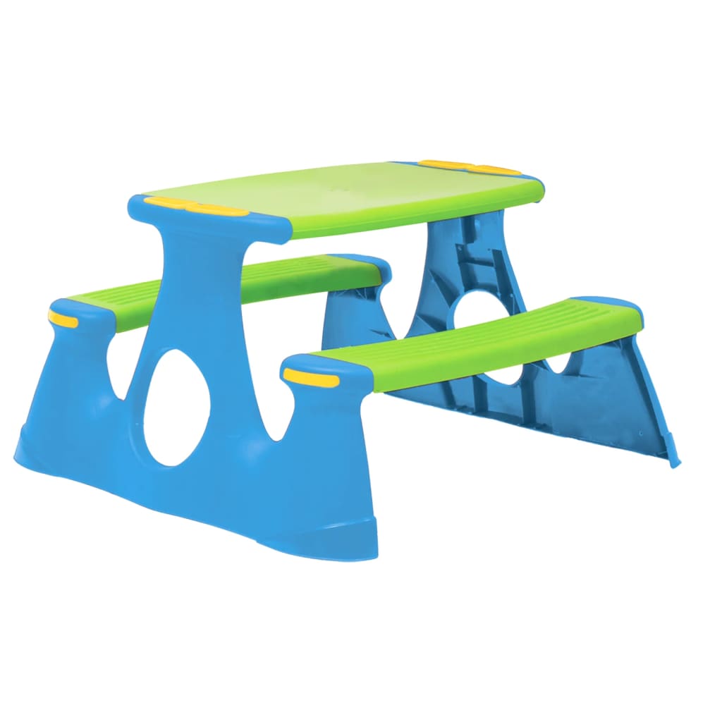 picnic table with bench for children, 89.5x84.5x48 cm, polypropylene