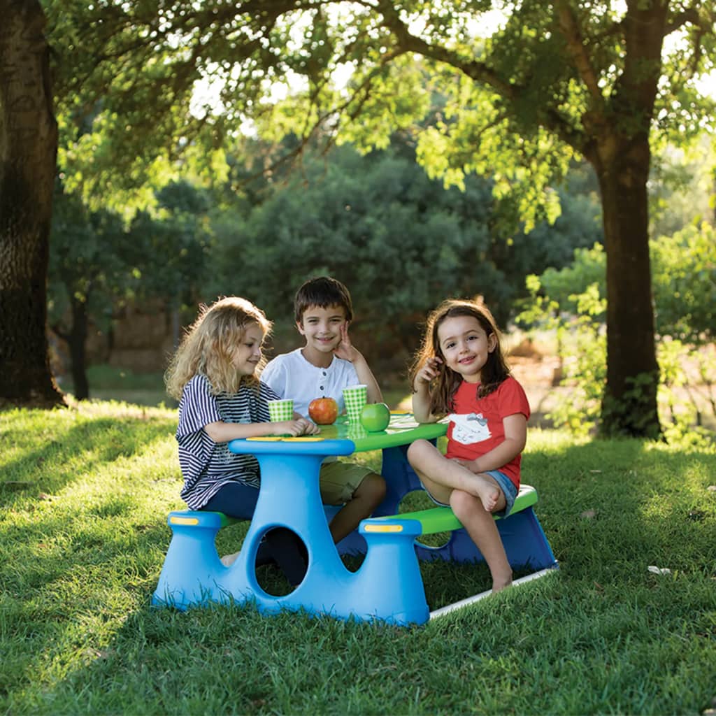picnic table with bench for children, 89.5x84.5x48 cm, polypropylene