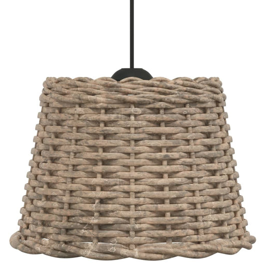 ceiling lamp shade, brown, Ø30x20 cm, braided