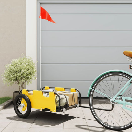bicycle trailer, yellow, oxford cloth and iron