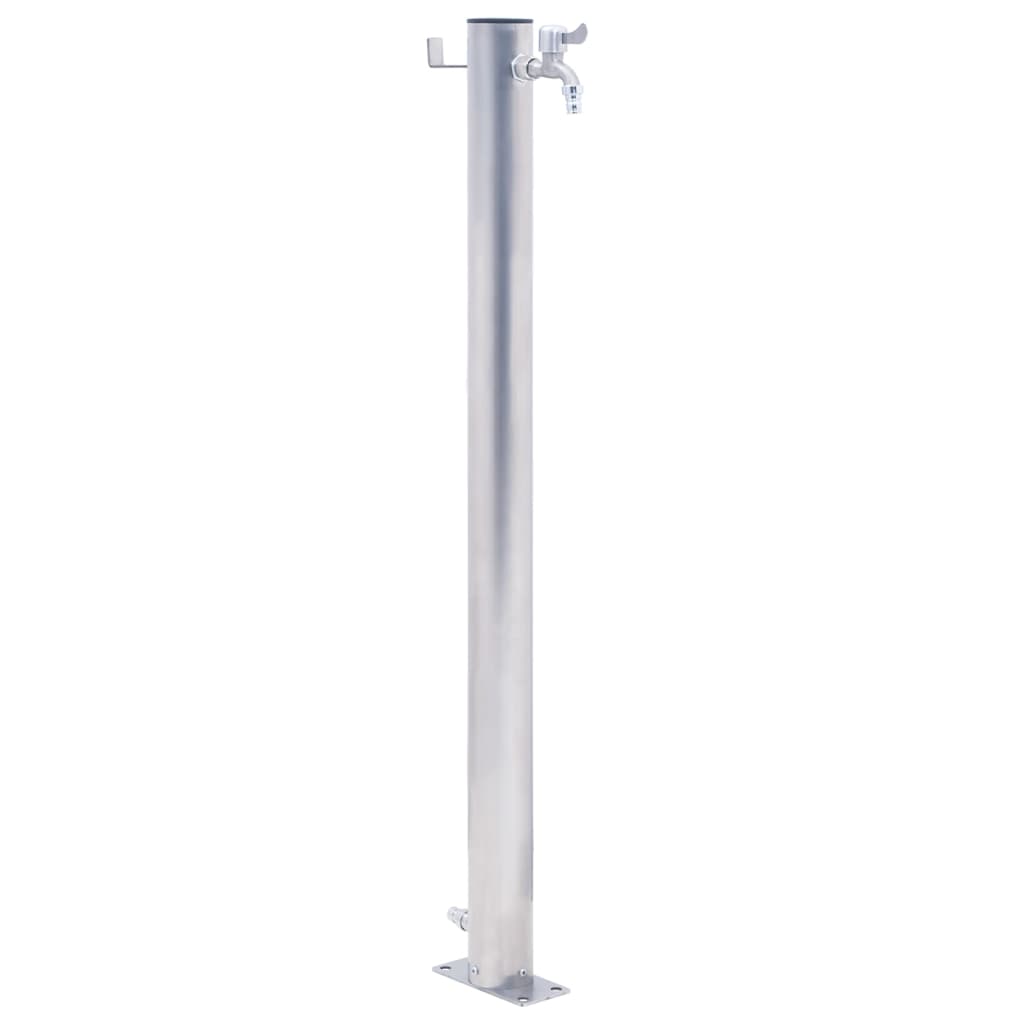 garden water column, 60 cm, stainless steel, round