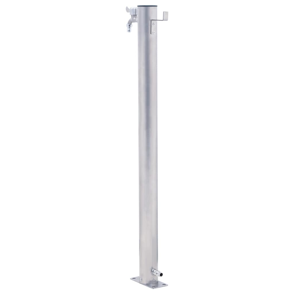 garden water column, 60 cm, stainless steel, round