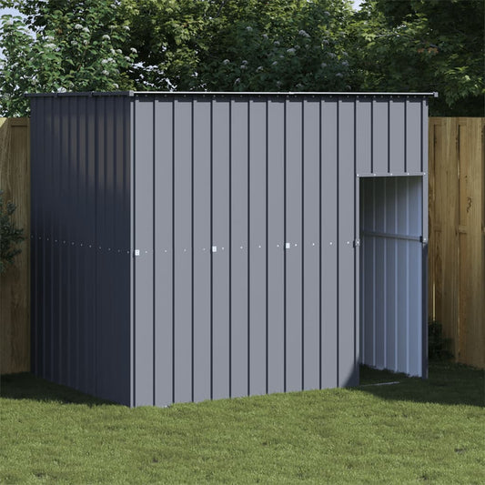 dog house, gray, 214x153x181 cm, galvanized steel