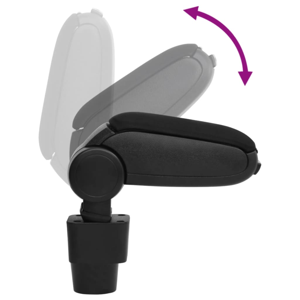 car armrest, black, 13x31x(30.5-48) cm, ABS