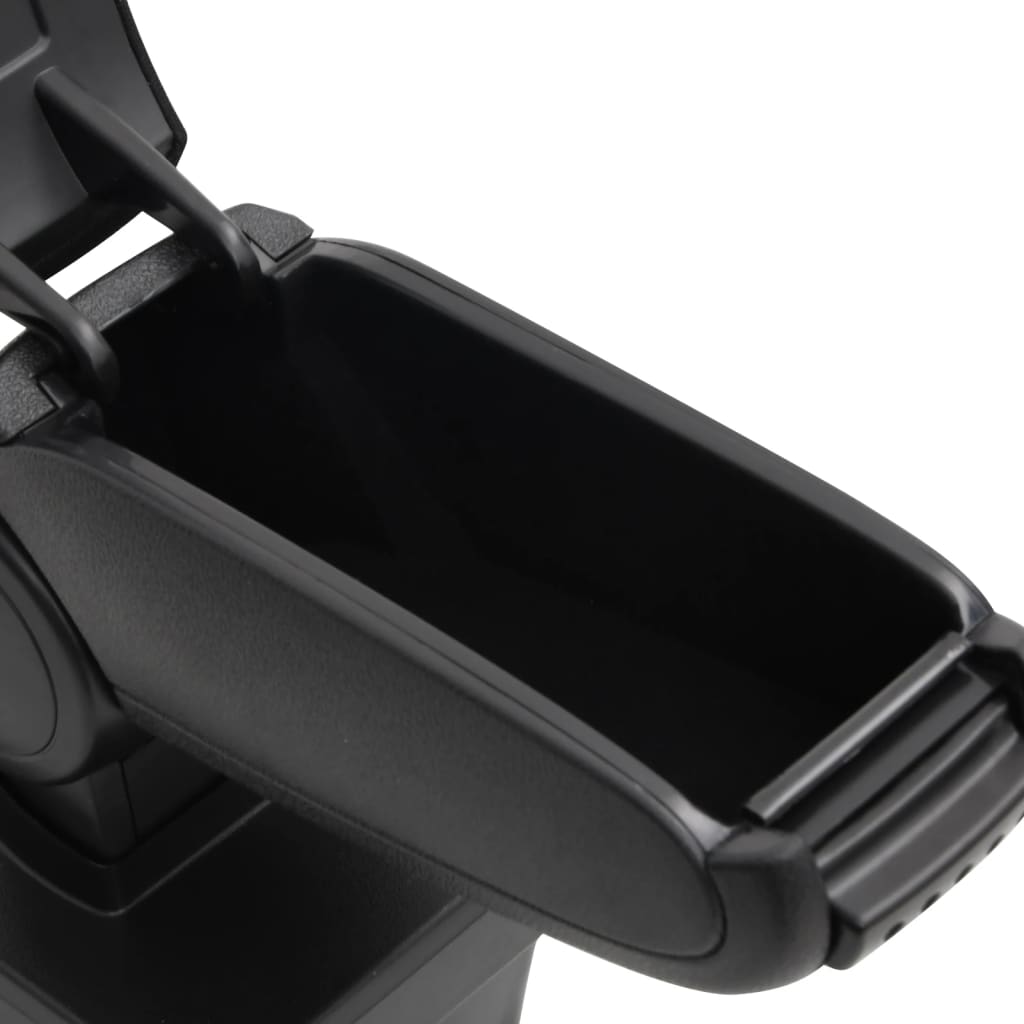 подлокотник для автомобиля, черный, 17x40x(31-49) см, ABS