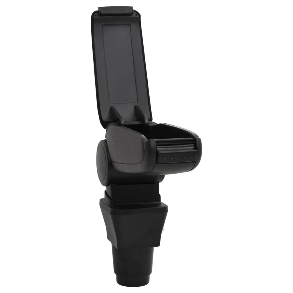 Подлокотник для автомобиля, черный, 13x32,5x(24-51,5) см, ABS