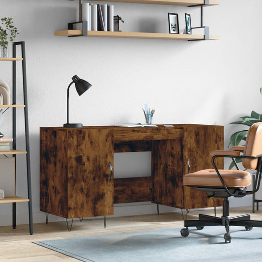 desk, oak color, 140x50x75 cm, engineered wood