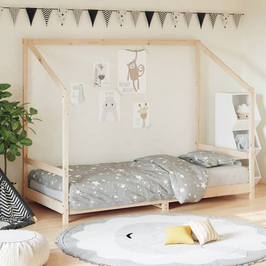 children's bed frame, 90x190 cm, solid pine wood