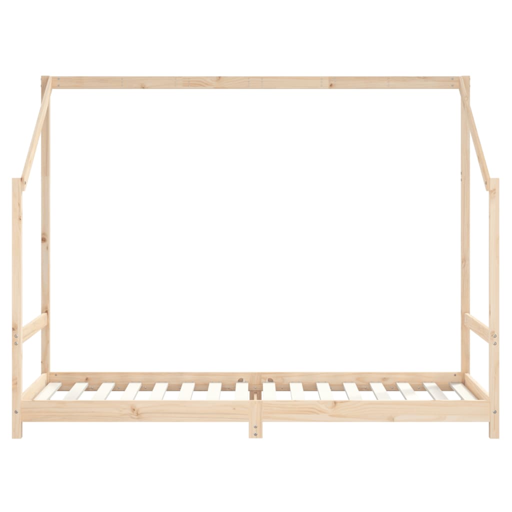 children's bed frame, 2x(80x200) cm, solid pine wood
