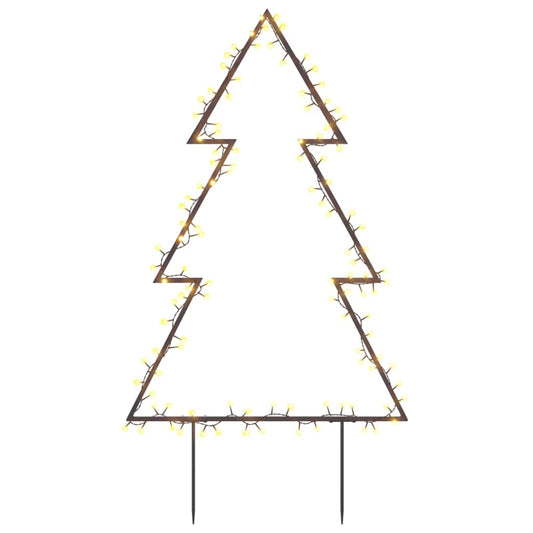 Ziemassvētku gaismas dekors, egles forma, 115 LED, 90 cm