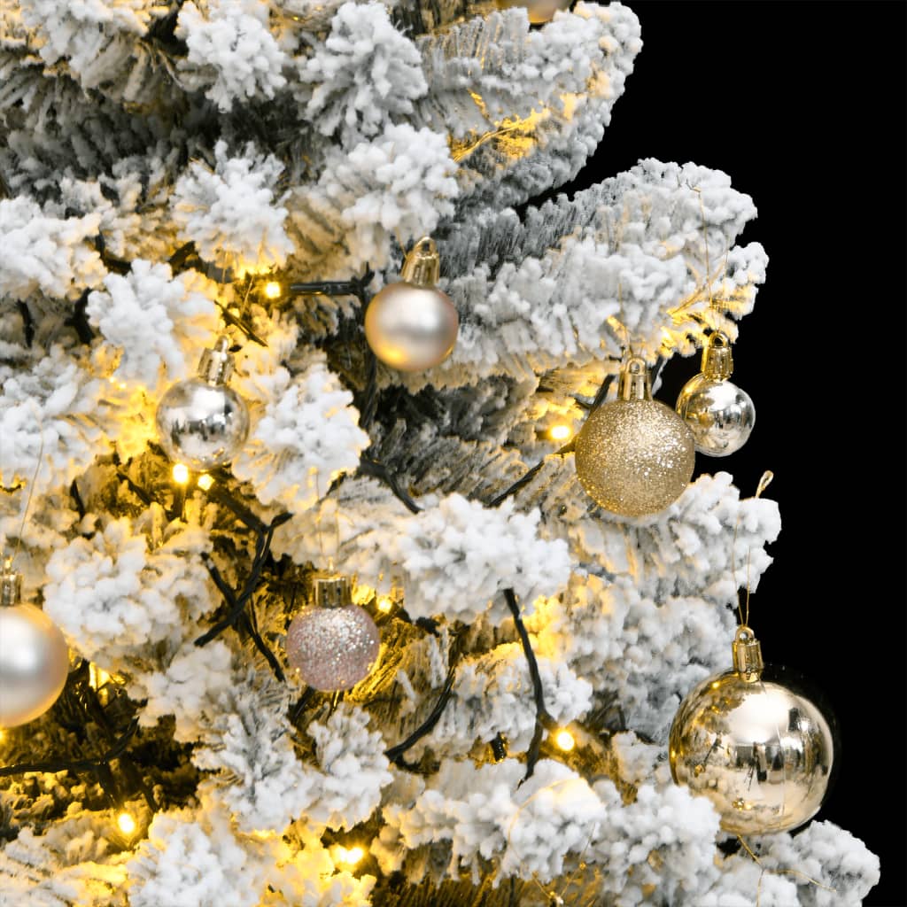 mākslīgā Ziemassvētku egle, bumbiņu komplekts, 150 cm, 150 LED